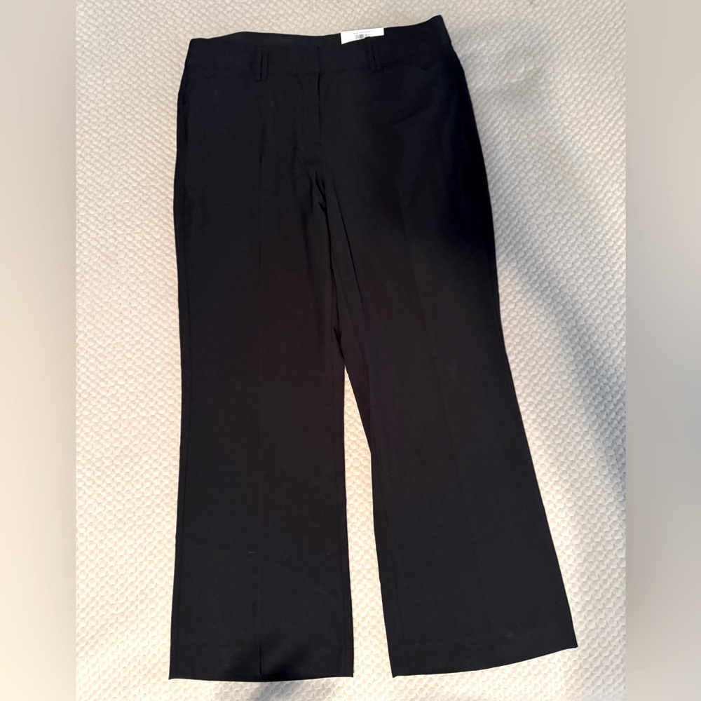 INC Women’s Dress Pants Curvy Boot Leg Comfort Waistband 14 Regular Length NWT